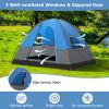 3 Person Outdoor Camping Tent with Removable Floor Mat for Camping Hiking Traveling